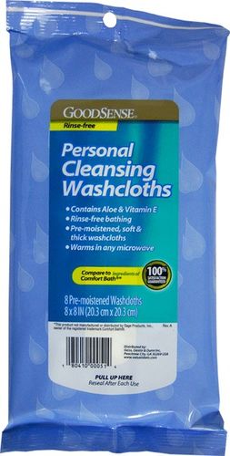 Good Sense Personal Cleansing Washcloths 8 Ct Case Pack 36