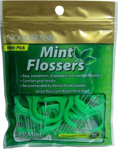 Good Sense Mint Flossers W/ Pick Case Pack 36
