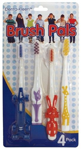 4-Pack Kid's Toothbrushes Case Pack 144