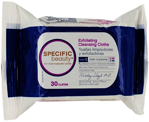 Specific Beauty Exfoliating Cleansing Cloths Case Pack 12