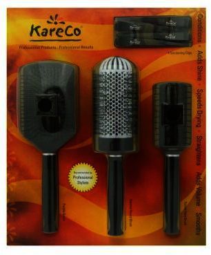 Kareco Hair Brush Set Professional 4Pc Set
