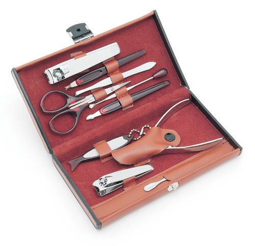 Worthy 10 Piece Deluxe Manicure Set - Brown