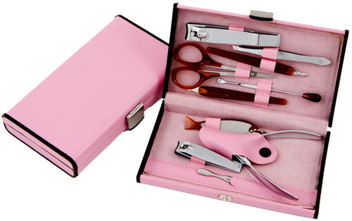Worthy 10 Piece Deluxe Manicure Set - Pink