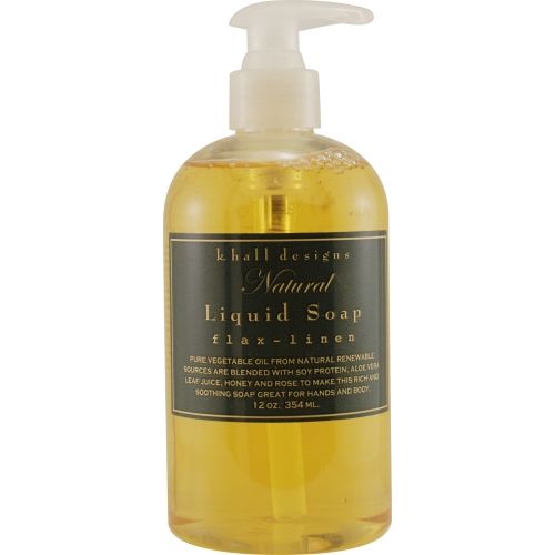 K HALL by K Hall FLAX-LINEN NATURAL LIQUID SOAP 12 OZ