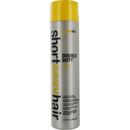 SEXY HAIR by Sexy Hair Concepts SHORT SEXY HAIR DOUBLE DUTY 2 IN 1 DAILY DEEP CLEANSING SHAMPOO & CONDITIONER 10.1 OZ