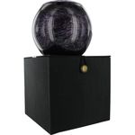 AMETHYST GALAXY GLOBE by Amethyst Galaxy Globe THE INSIDE OF THIS 5 in GLOBE HAS A DUSTING OF SILVER AGAINST A RICHLY COLORED WAX  BACKGROUND AND COME