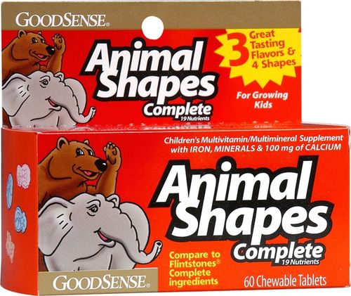 Good Sense Animal Shaples Complete Chewable Tablets Case Pack 12