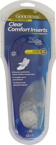 Good Sense Clear Comfort Inserts W/Massaging Gel Case Pack 12