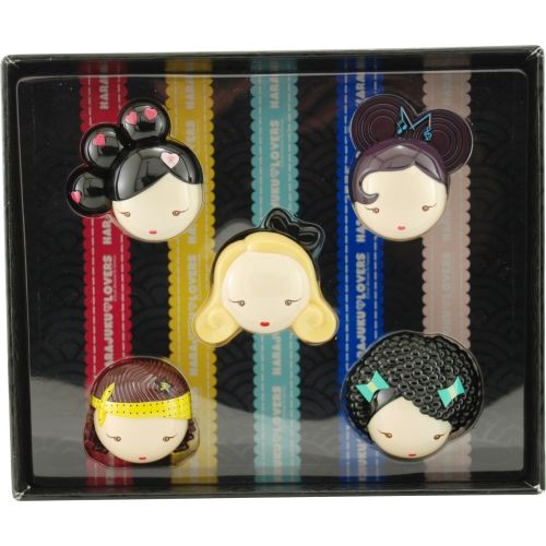 HARAJUKU LOVERS VARIETY by Gwen Stefani 5 PIECE MINI VARIETY WITH BABY & LIL' ANGEL & ""G"" & LOVE & MUSIC AND ALL ARE PARFUM SOLID MINIS