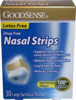 Good Sense Nasal Strips Large Clear Case Pack 36