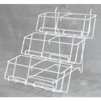 3-Tier Counter Rack (White) Case Pack 4