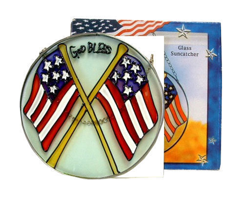 God Bless"" Round Suncatcher Case Pack 96