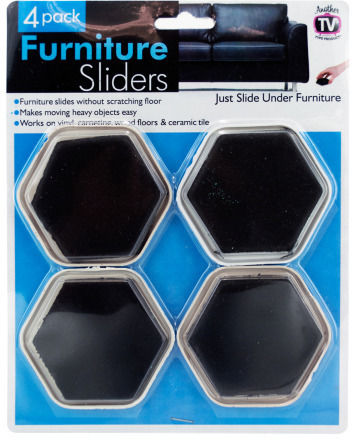 4-Pack Furniture Sliders Case Pack 24