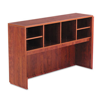 Valencia Series Open Storage Hutch, 58-7/8w x 15d x 35-1/2h, Medium Cherry