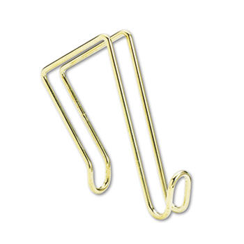 Coat Clip, Single-Sided Hook, 2 3/4 x 4 3/4, Polished Brass