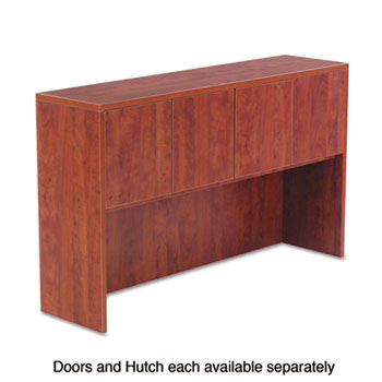 Valencia Series Hutch Doors, Laminate, 14w x 3/4d x 15h, Medium Cherry, 4/Set