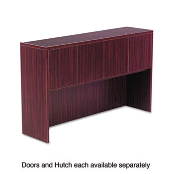 Valencia Series Hutch Doors, Laminate, 14w x 3/4d x 15h, Mahogany, 4/Set