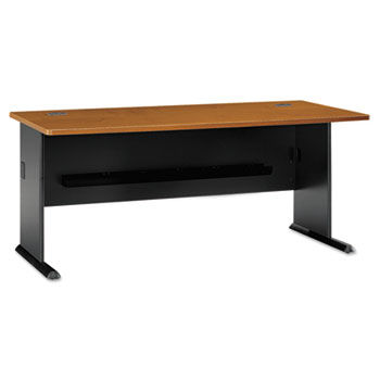 72""W Desk Series A, Natural Cherry