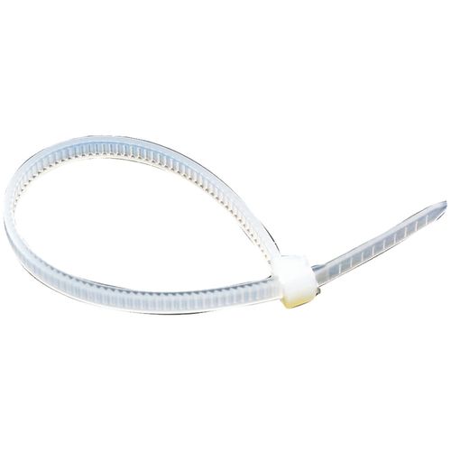 AXIS 100X2.5MM 8KG CLEAR Self-Locking Nylon Cable Ties, 100 pk (4"", clear, 2.5 mm wide, 18)