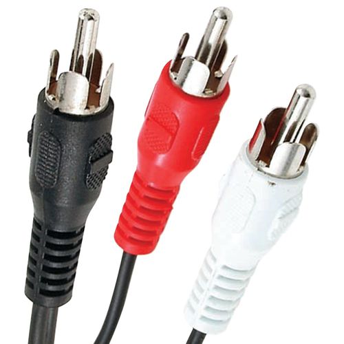 AXIS 255-020 RCA Y-Adapter (2 RCA Plugs to 1 RCA Plug)