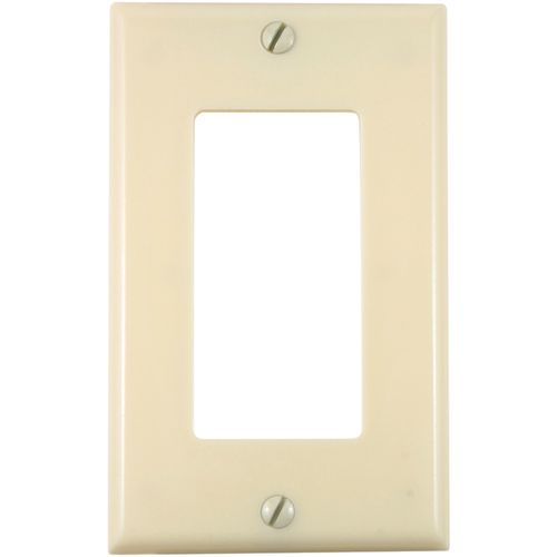 UNION 80401-I Residential-Grade Dcora(R) Wall Plate (Single gang, Ivory)