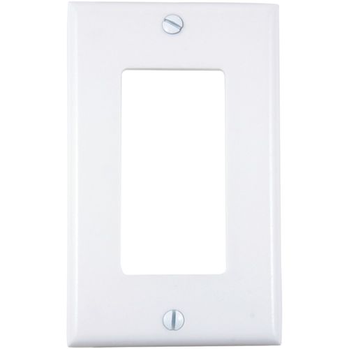 UNION 80401-W Residential-Grade Dcora(R) Wall Plate (Single gang, White)