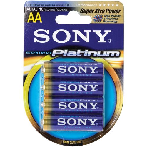 SONY AM3PT-B4A Platinum Alkaline Battery Blister Multipacks (AA; 4 pk)