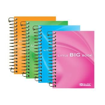 BAZIC 180 Ct. 5.5"" X 4"" Premium Spiral Fat Book Case Pack 48