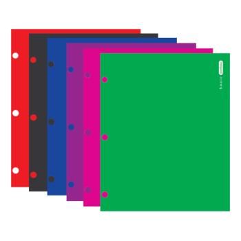 BAZIC Assorted Bright Glossy 2 Pockets Portfolios Case Pack 48