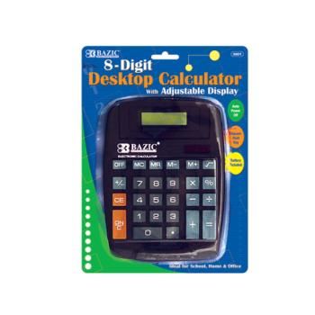 BAZIC 8-Digit Large Desktop Calculator Case Pack 48