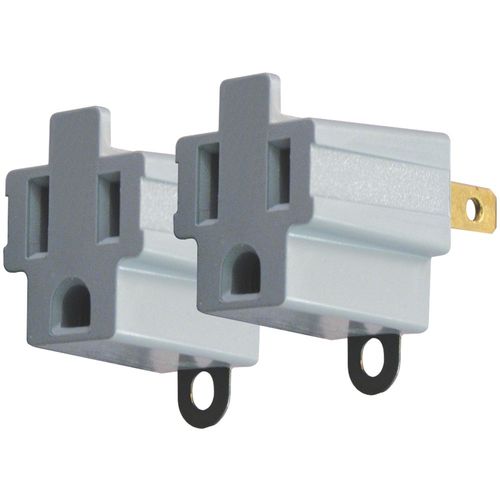 AXIS YLCT-6B 3-Prong to 2-Prong Electrical Adapters, 2 pk