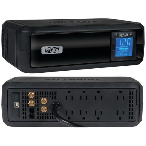 TRIPP LITE HT1000LCD/UPS 8-Outlet, 1000VA Home Theater UPS with LCD Display