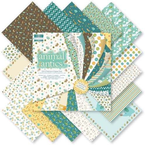 Premium Paper Pad 12""X12"" 48/Sheets-Animal Antics