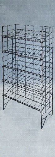 Adjustable 5-Tier Wire Shelf Display Rack