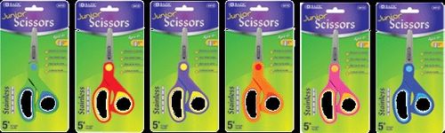 Wholesale School Scissors - 5"" Soft Grip Case Pack 24