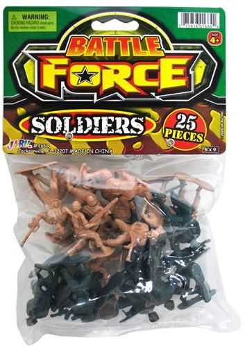 Battle Force Bag of Soldiers 25 Pieces Case Pack 24