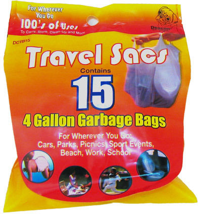 Travel Sacs 4 Gallon Garbage Bags Case Pack 6