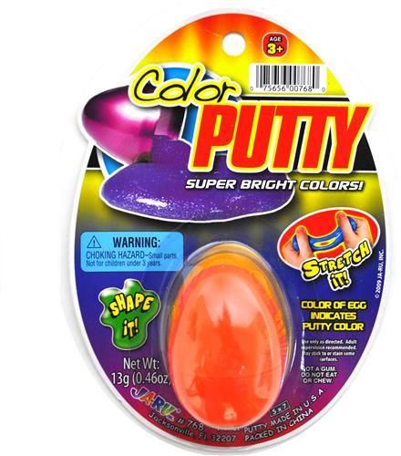 Super Bright Color Putty in Egg Case Pack 72
