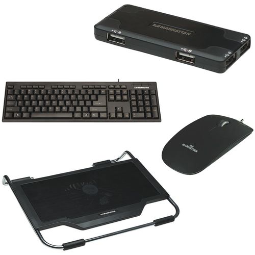Laptop Accessory Kit (cooling Stand, Usb Keyboard, Usb Mouse, Usb Hub)