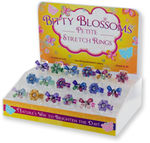 Bitty Blossoms Stretch Kids Rings Case Pack 36