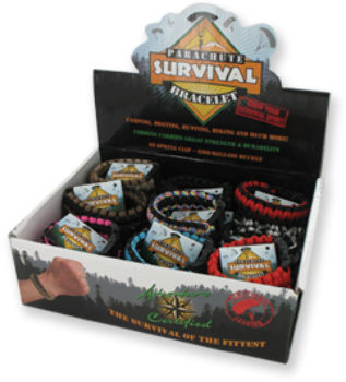 Survival Parachute Bracelet Case Pack 72