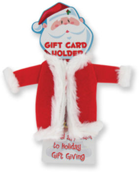 Holiday Gift Card Holder- Santa Suit Case Pack 36