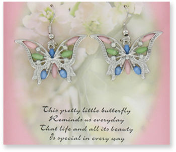 Monarch Minis Butterfly Earrings Case Pack 24