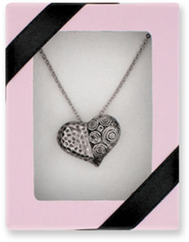 Heart Split Design Pandant Case Pack 36