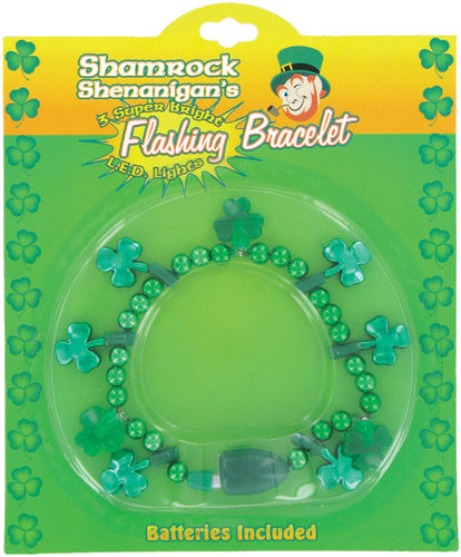 Shamrock Shenanigan's Flashing Bracelet Case Pack 72