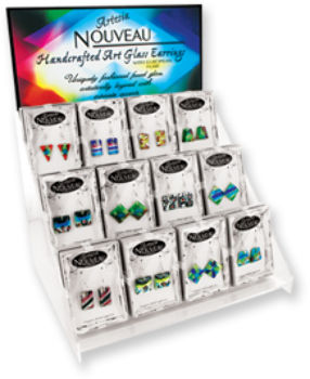Artesia Nouveau Art Glass Earrings Case Pack 24