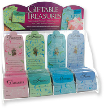 Giftable Treasures Tri-Charm Pendant Case Pack 36