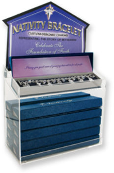 Nativity Bracelet Silver Finished Charm Bracelet Case Pack 18