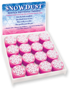 Snowdust Sparkle Snowflake Pendant Case Pack 24