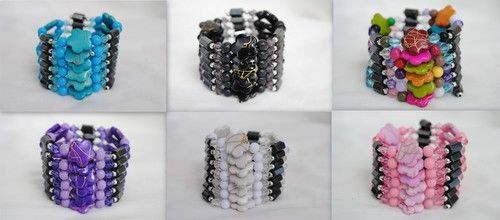 Magnetic Hematite Wraps/Lariats/Necklace/Beacelet Case Pack 120